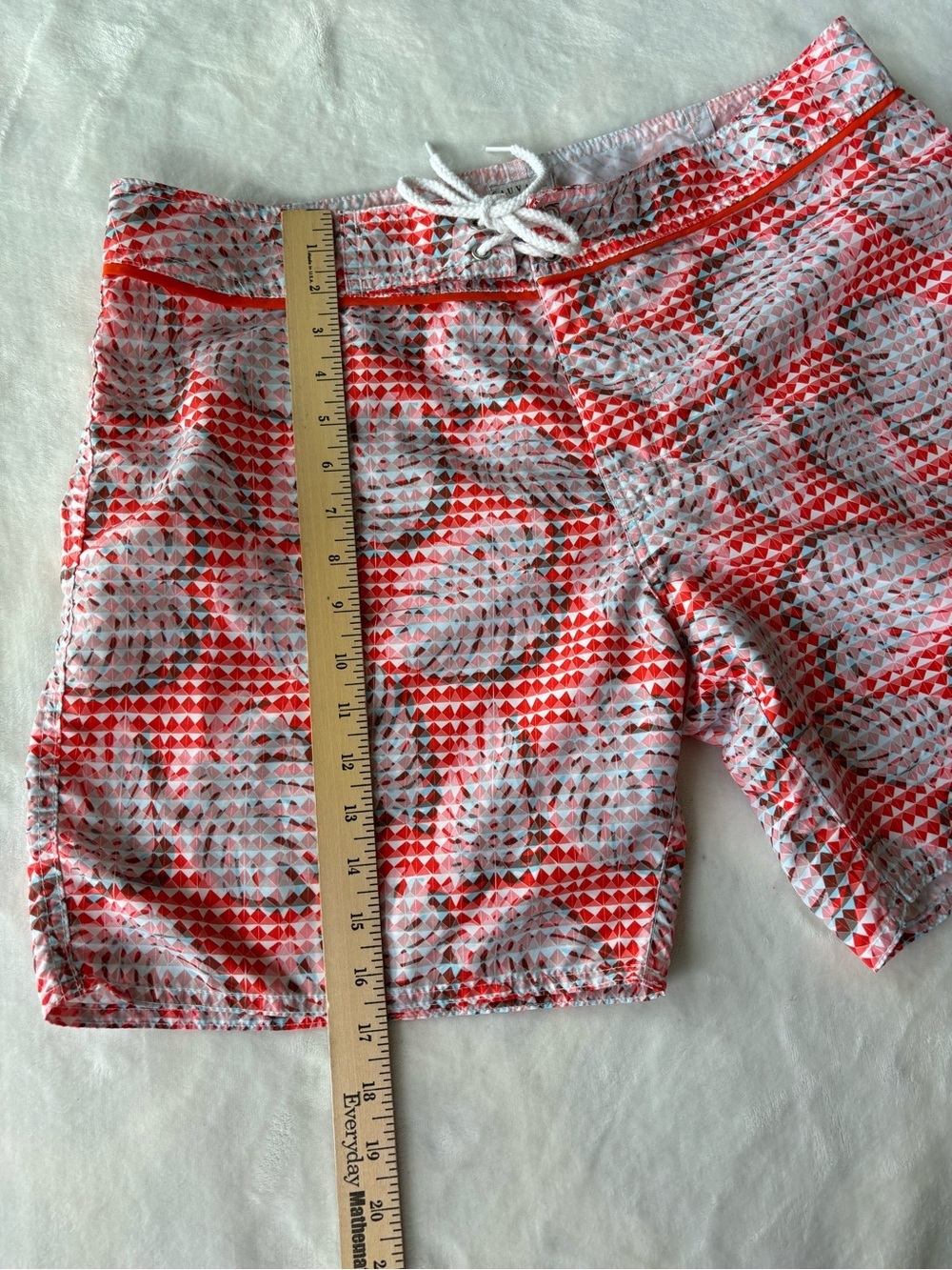 ⁠Sauvage Men Swim Trunks Size 36 Tropical Geometric Palm Print Board Shorts⁠ - Picture 10 of 11